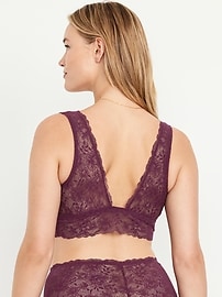 Image number 6 showing, V-Neck Lace Bralette