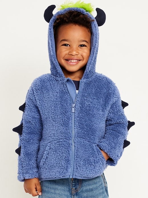 Image number 1 showing, Critter Hooded Jacket for Toddler Boys