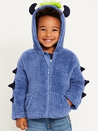 Image number 1 showing, Critter Hooded Jacket for Toddler Boys