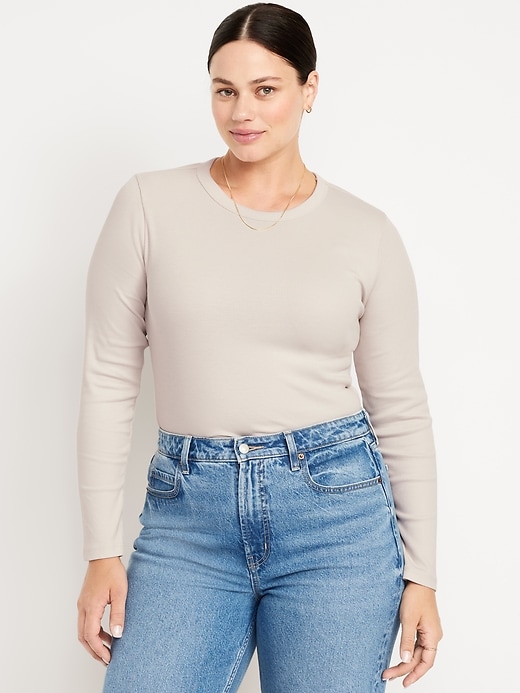 Image number 4 showing, Snug Long-Sleeve Crew-Neck T-Shirt