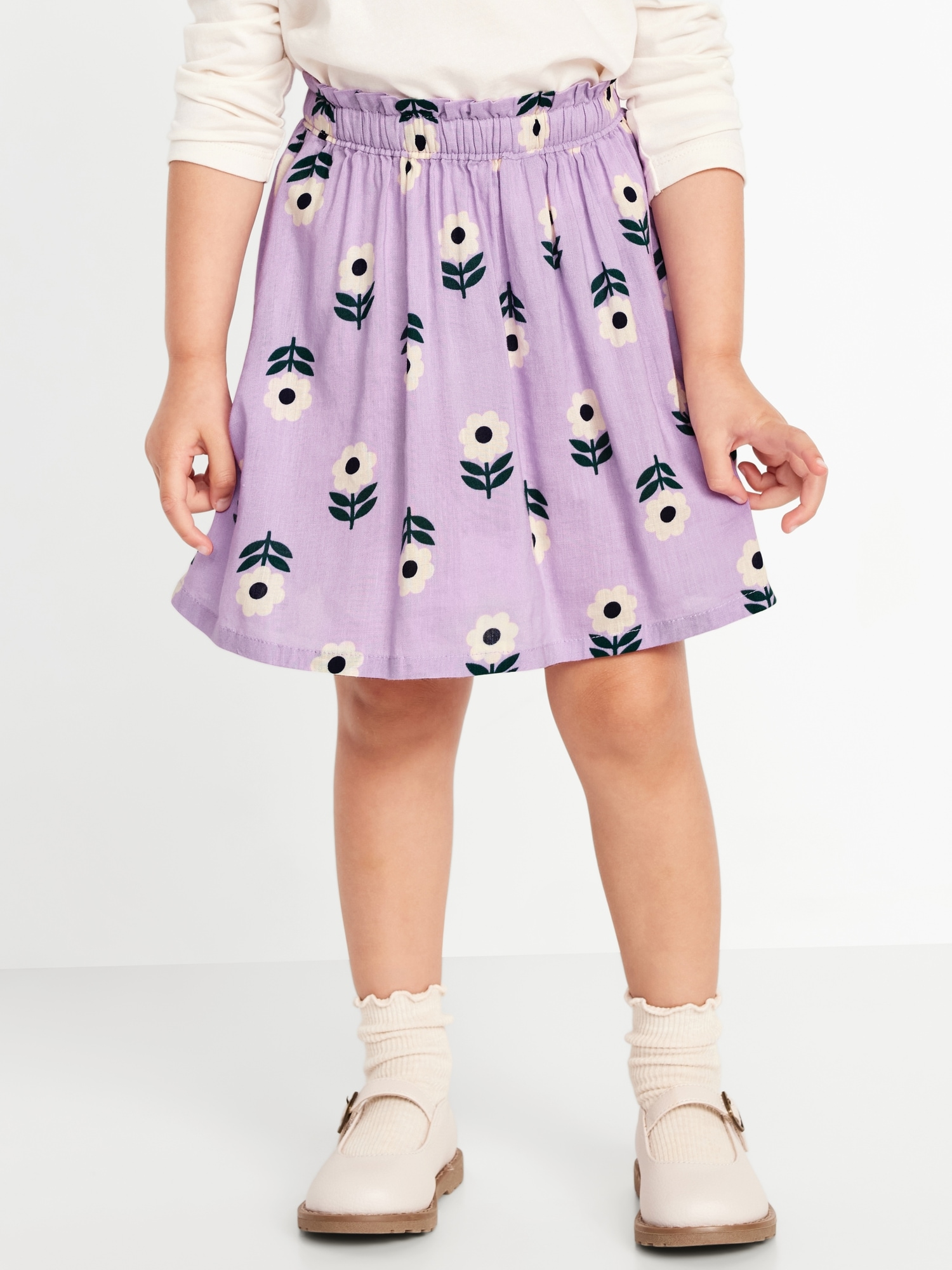 Long-Sleeve Ruffle T-Shirt and Skirt Set for Toddler Girls