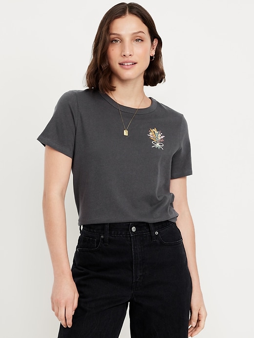 Image number 1 showing, EveryWear Crew-Neck Graphic T-Shirt