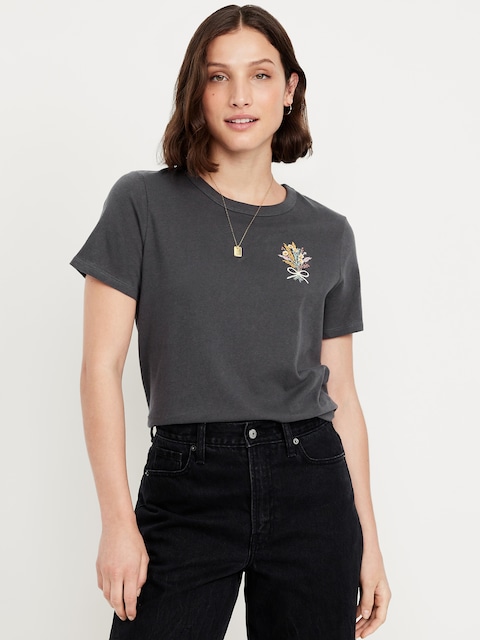 EveryWear Crew-Neck Graphic T-Shirt - Panther