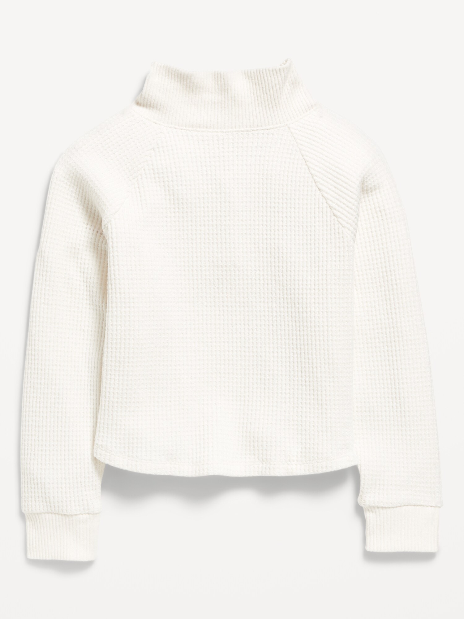 Топ Old Navy CozePlush Waffle Knit Henley Top для девочек, цвет: Creme De La Creme — фото 3