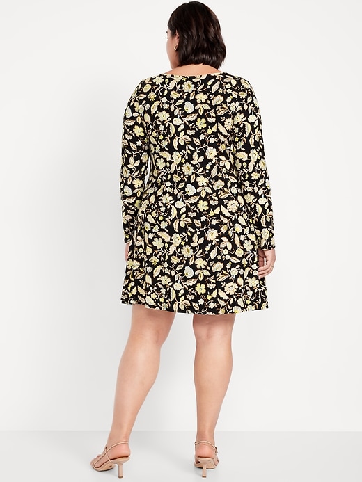 Image number 6 showing, Long-Sleeve Mini Swing Dress