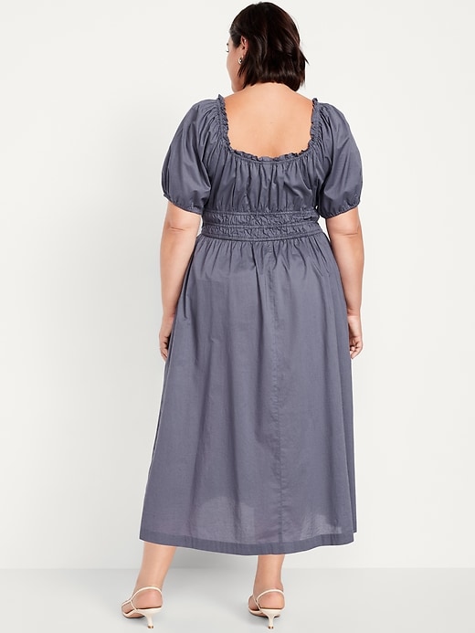 Image number 5 showing, Fit & Flare Puff-Sleeve Midi Dress