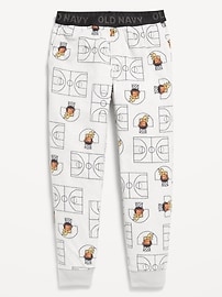 Image number 1 showing, Printed Microfleece Pajama Jogger Pants for Boys