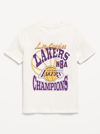 Image number 1 showing, NBA© Los Angeles Lakers© Gender-Neutral Graphic T-Shirt for Kids