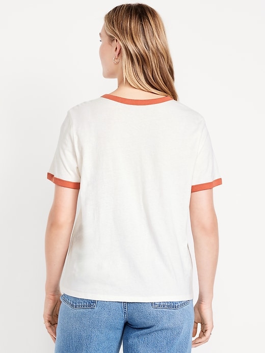 Image number 6 showing, EveryWear Logo-Graphic Ringer T-Shirt