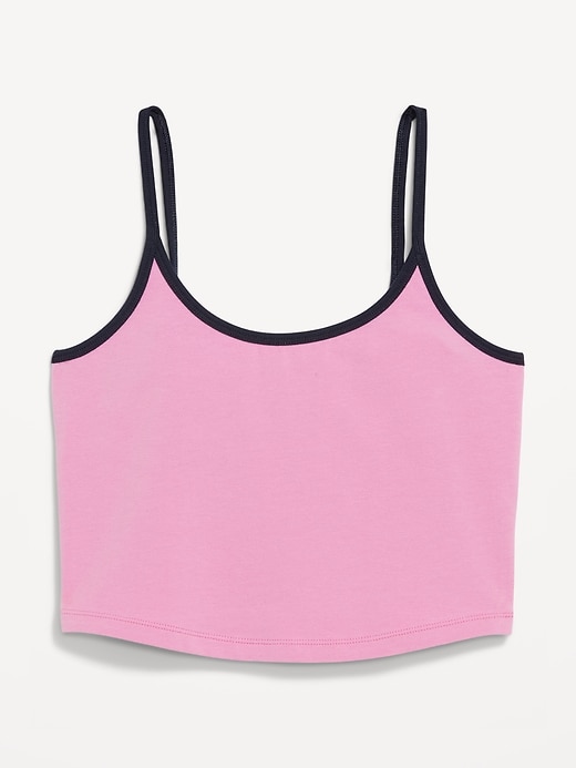 Image number 7 showing, Tipped Jersey Cropped Cami Top