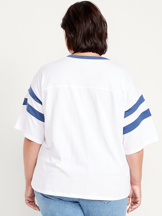 Image number 7 showing, Heavyweight Football-Style Graphic T-Shirt