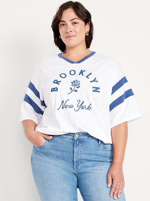 Image number 6 showing, Heavyweight Football-Style Graphic T-Shirt