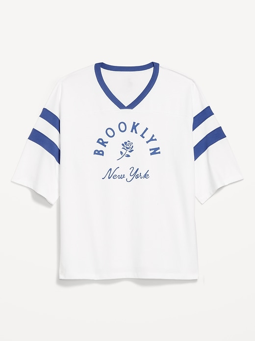 Image number 8 showing, Heavyweight Football-Style Graphic T-Shirt