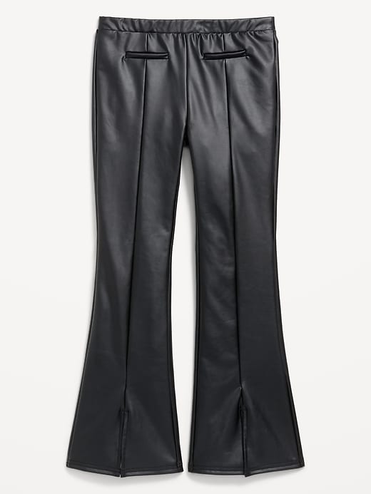 Image number 1 showing, Faux-Leather Trouser Flare Leggings for Girls