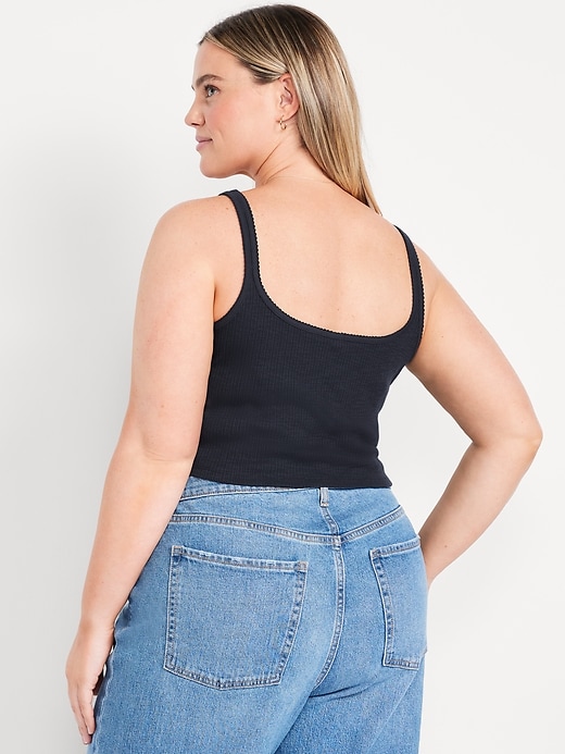 Image number 7 showing, Cropped Pointelle Cami Top