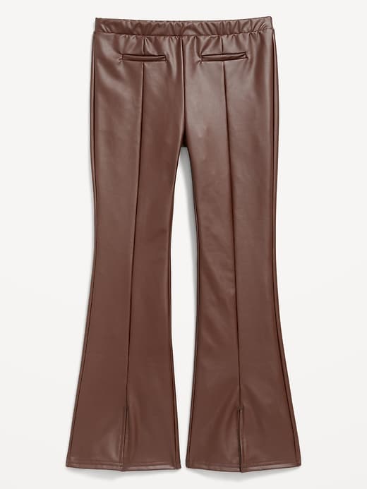 Image number 1 showing, Faux-Leather Trouser Flare Pants for Girls