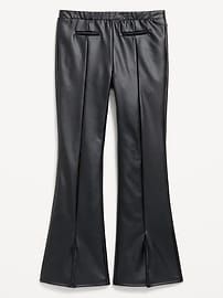Image number 1 showing, Faux-Leather Trouser Flare Leggings for Girls