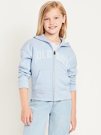 Image number 1 showing, Logo-Graphic Zip Hoodie for Girls