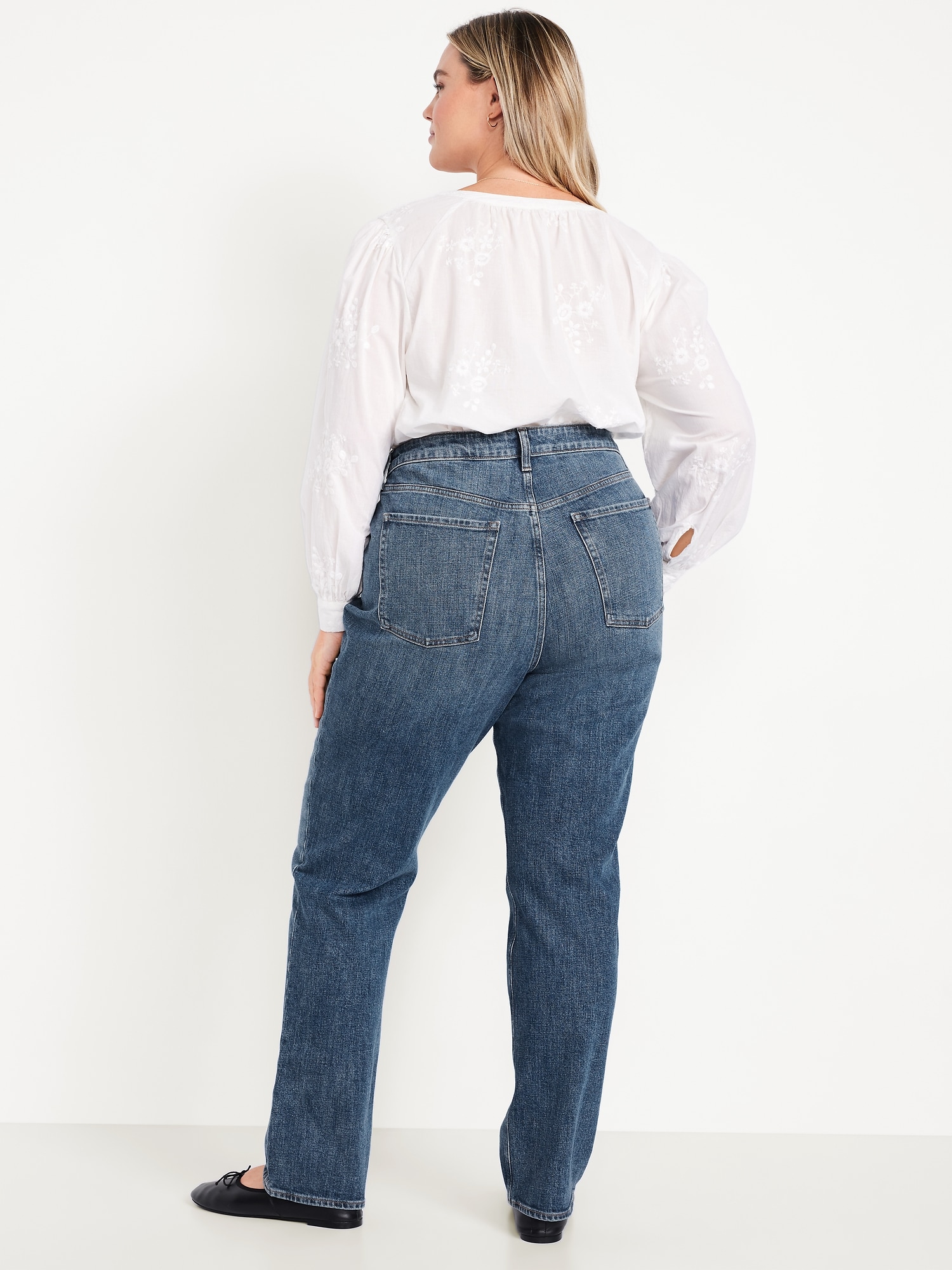 Extra High-Waisted Straight Jeans