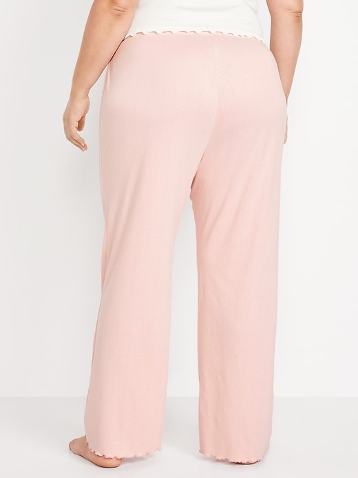 Image number 8 showing, High-Waisted Cozy Rib Pajama Pants