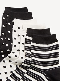 Image number 2 showing, Novelty Quarter Crew Socks 3-Pack for Women