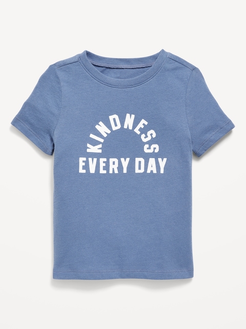 Short-Sleeve Unisex Graphic T-Shirt for Toddler - Cowboy Blue