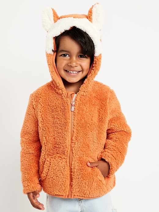 Image number 1 showing, Critter Hooded Jacket for Toddler Boys
