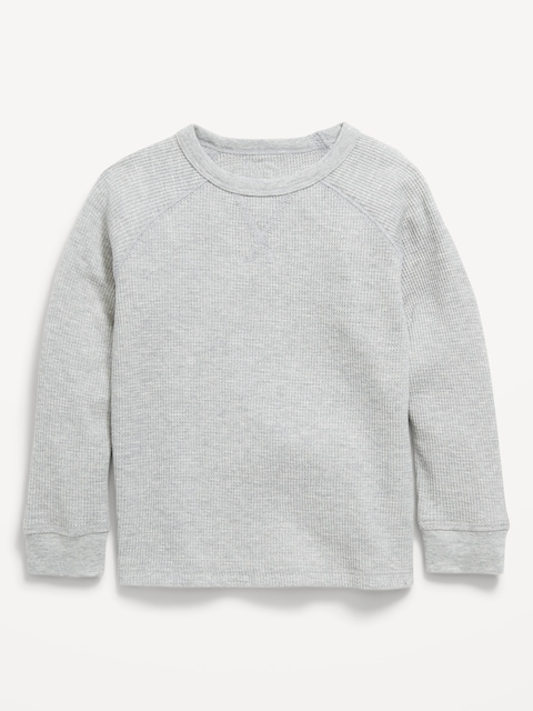Long-Sleeve Thermal Knit T-Shirt for Toddler Boys