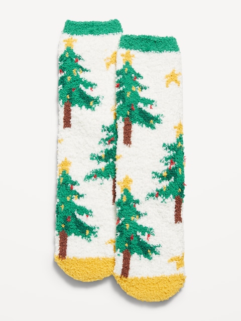 Cozy Crew Socks for Women - Christmas Tree