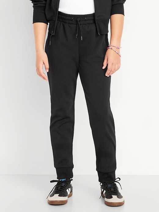 Image number 1 showing, Slim High-Waisted Dynamic Fleece Joggers for Girls
