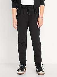 Image number 1 showing, Slim High-Waisted Dynamic Fleece Joggers for Girls