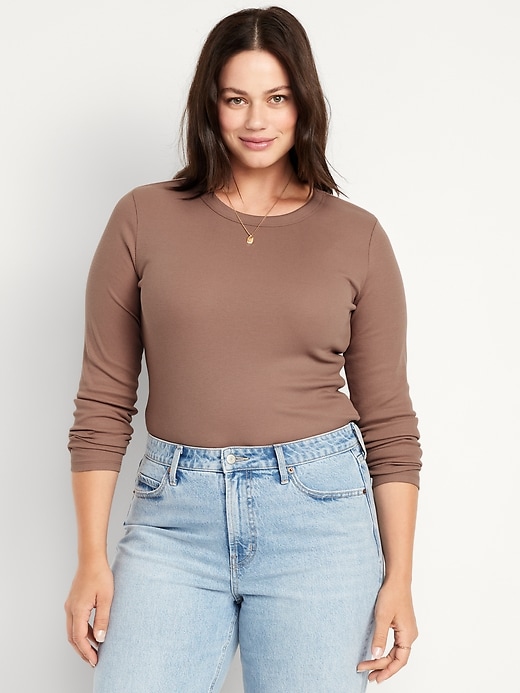 Image number 4 showing, Snug Long-Sleeve Crew-Neck T-Shirt