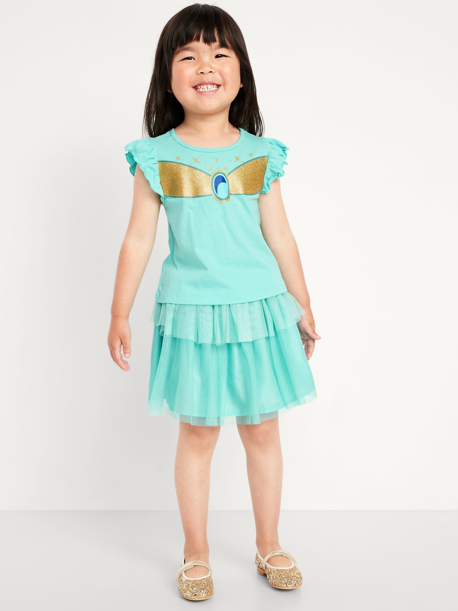 Disney© Princess T-Shirt and Tutu Skirt Set for Toddler Girls