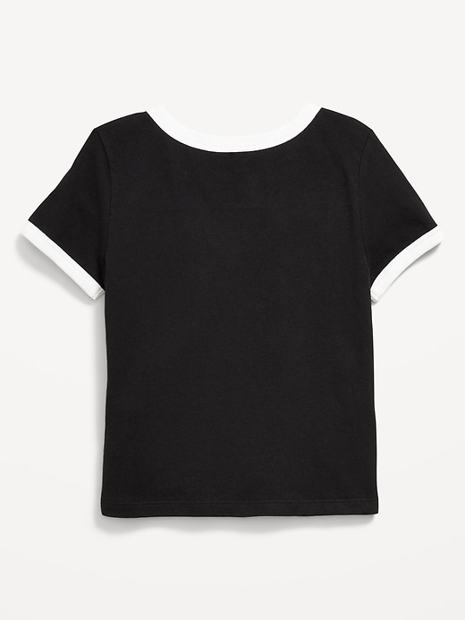 Image number 2 showing, NFL™ Las Vegas Raiders™ Fitted Graphic Ringer T-Shirt for Girls