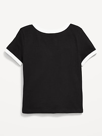 Image number 2 showing, NFL™ Las Vegas Raiders™ Fitted Graphic Ringer T-Shirt for Girls