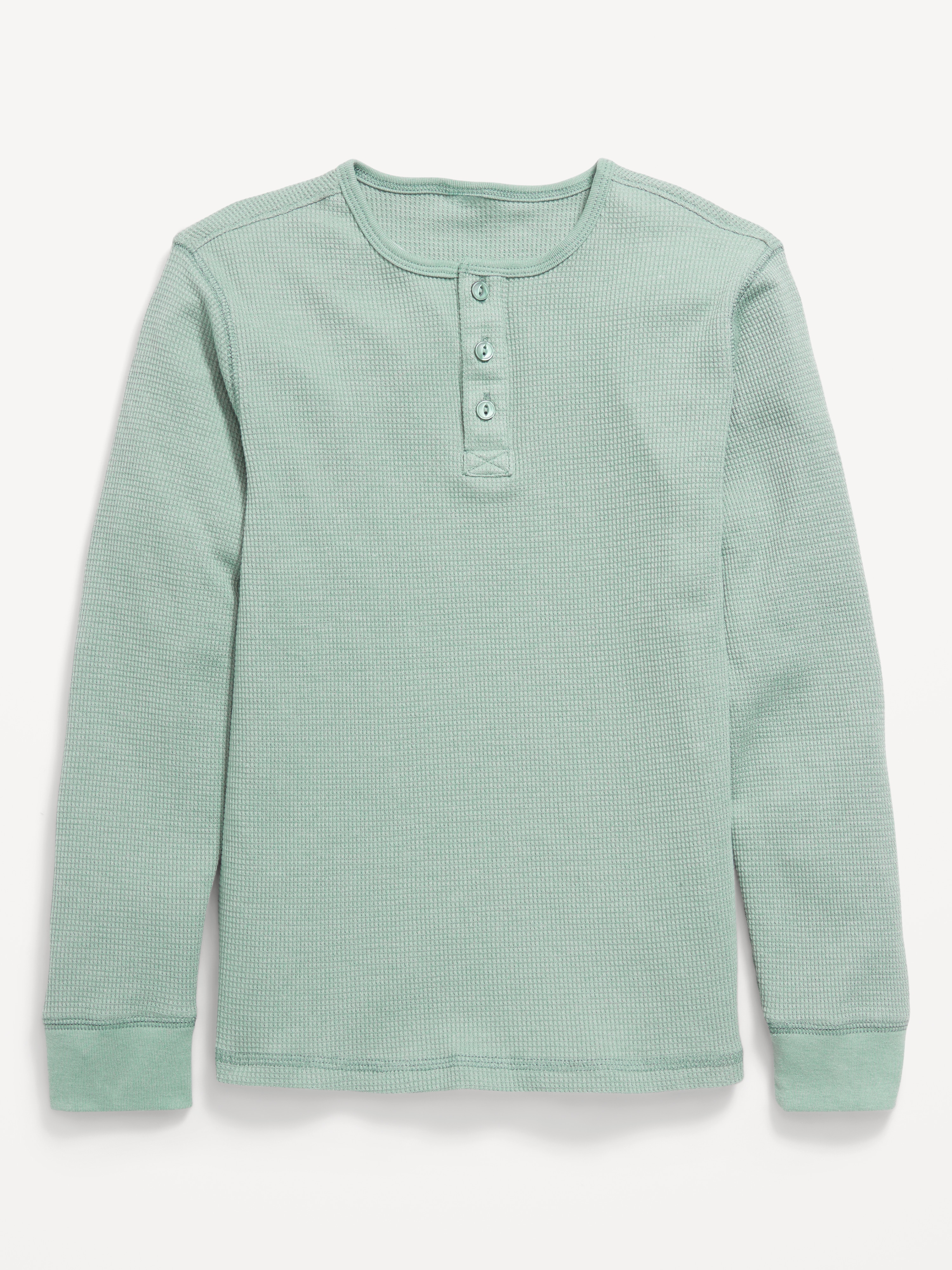 トップス Waffle henley neck long sleeve t-shirt Waffle T-Shirt | Henley Neck | Long Sleeve | UNIQLO US