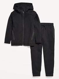 Image number 1 showing, Dynamic Fleece Zip-Front Hoodie and Joggers Set for Boys