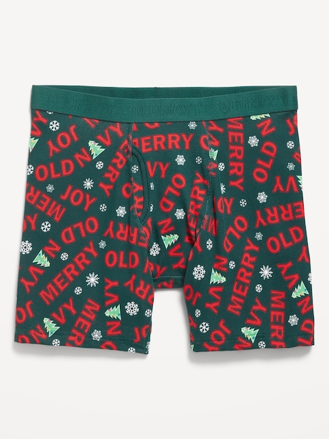 Soft-Washed Boxer Briefs -- 6.25-inch inseam - Merry Christmas