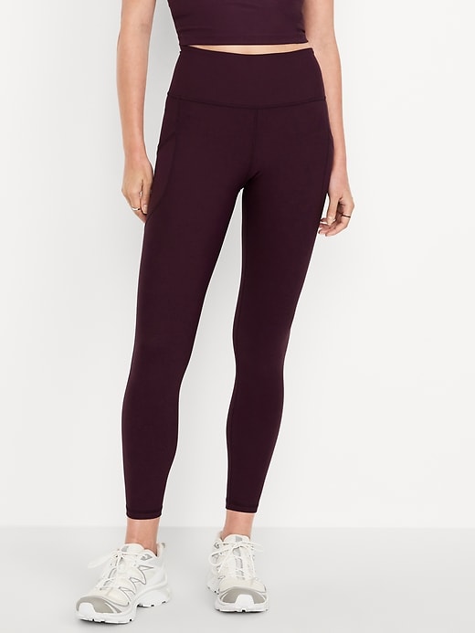 Image number 1 showing, High-Waisted PowerSoft 7/8 Pocket Leggings
