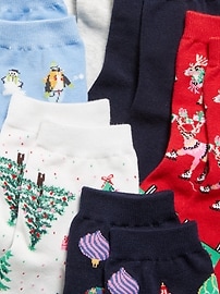 Image number 2 showing, Novelty Quarter Crew Socks 6-Pack for Women