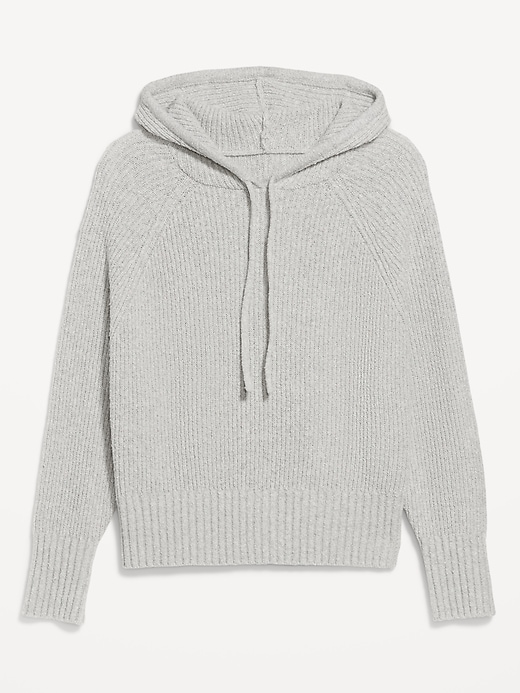 Image number 4 showing, Bouclé Pullover Hoodie Sweater