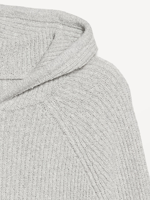 Image number 5 showing, Bouclé Pullover Hoodie Sweater