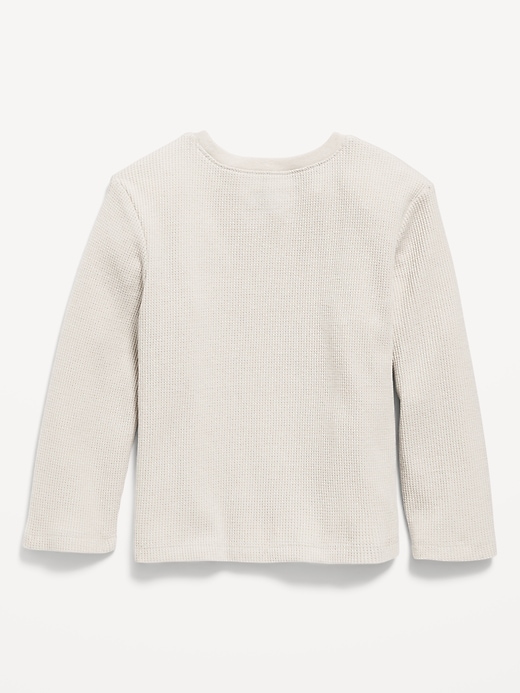 Image number 2 showing, Long-Sleeve Logo-Graphic Thermal Knit T-Shirt for Toddler Boys