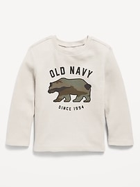 Image number 1 showing, Long-Sleeve Logo-Graphic Thermal Knit T-Shirt for Toddler Boys