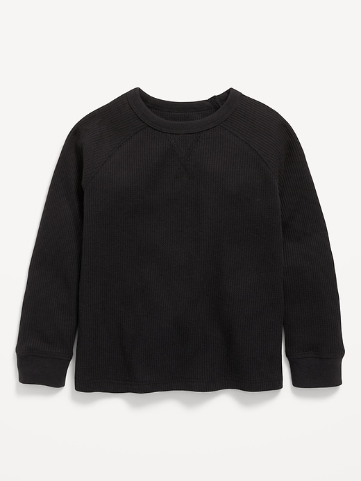 Image number 1 showing, Long-Sleeve Thermal Knit T-Shirt for Toddler Boys