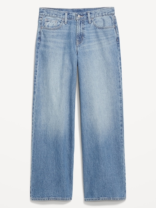 Image number 7 showing, Mid-Rise Wow Baggy Wide-Leg Jeans
