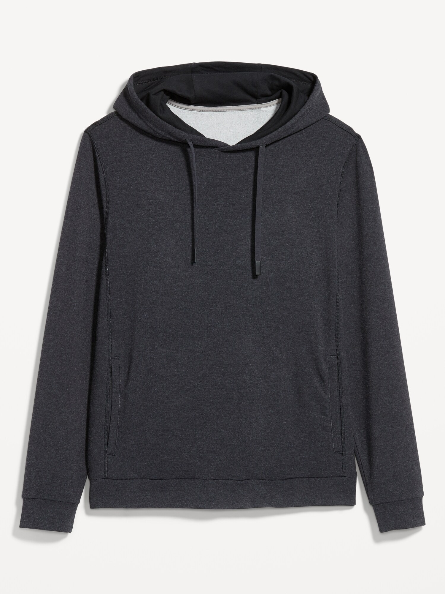 Мужское худи Old Navy Recharge Knit Pullover, цвет: Чёрный меланжевый — фото 4
