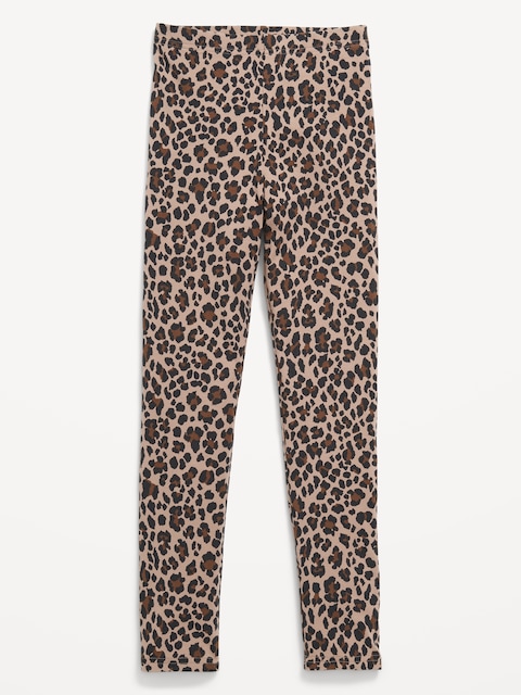 Printed Leggings for Girls - Leopard