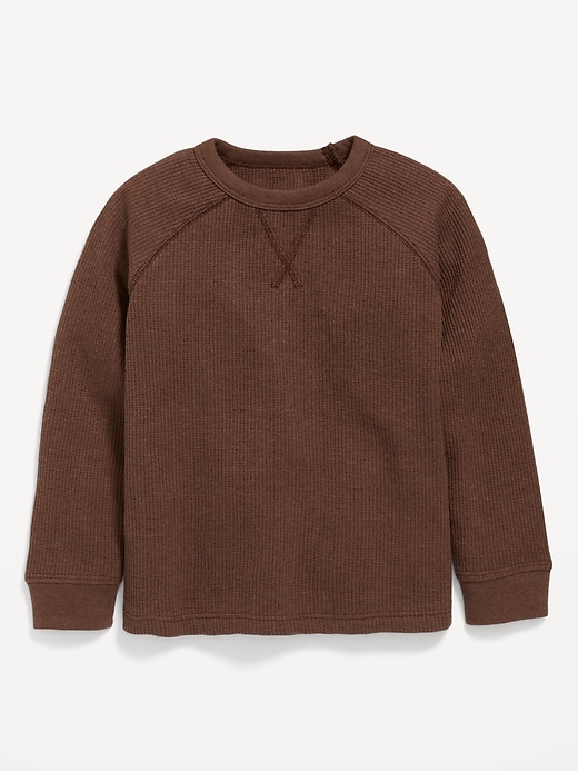 Image number 1 showing, Long-Sleeve Thermal Knit T-Shirt for Toddler Boys