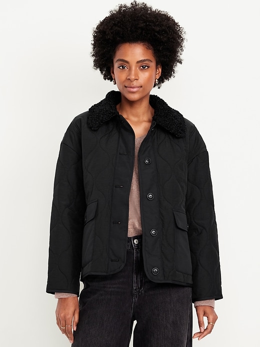 Image number 1 showing, Quilted Nylon Jacket